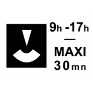 Panonceau durée maximum du stationnement M6c1 - disque et durée limitée_3