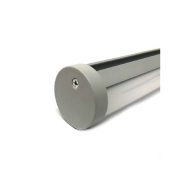 Profilé aluminium rond 2m avec diffuseur opale - Référence PROFALROD_3