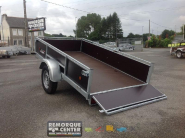 Remorque polyvalente renforcée en bois Lider - 1 essieu freiné - PTAC : 750 Kg - 251 x 133 cm - Reference -FOURGON_C700 ALU_3