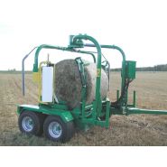 Unité de pré-étirage jumelée de 750 mm pour enrubanneuse Agronic