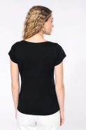 T-shirt col bateau manches courtes femme - Kariban - 100% coton peigné - Réf: K384_3