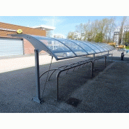 Abri vélo ouvert voile d'oiseau  / structure en acier_3