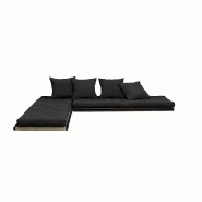 Banquette futon tatami CHICO gris foncé - Couchage 140x200 cm ou 2 x 70x200 cm - Marque KARUP_3