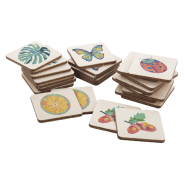 Jeu de mémoire - Bois de bouleau laminé - 24 pièces personnalisables - Impression quadri et logo_3