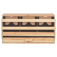 Vidaxl pondoir 3 compartiments 72x33x38 cm bois de pin massif 170654_3