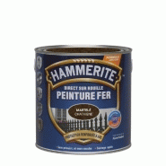 Peinture fer extérieur direct sur rouille HAMMERITE châtaigne martelé 2.5 l_3
