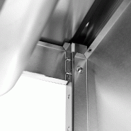 Plonge inox 2 bacs avec égouttoir avec étagère - P 600 mm - 1600_3