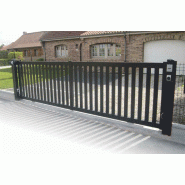 Portail coulissant barreaudé - 4000 / 1500_3