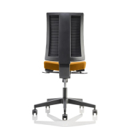 Fauteuil de bureau TISSEO noir neuf avec accoudoirs - pivotant, réglage synchronisé, accoudoirs 2D - structure séparée d'assises de dossier capitonnés_3