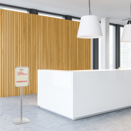 Porte-messages double-faces A4 portrait ou paysage pied 133 cm Réf : 214026_3