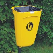Super Trimline 50 - poubelle publique - Glasdon - 50 litres, fixation murale ou sur poteau_3