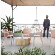 Chaise empilable 100 % polypro de très haute qualité - Soléo, usage intérieur/extérieur, charge max 110 kg, design multi-espaces_3