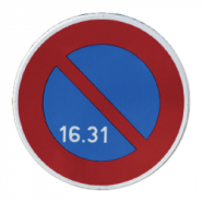 Panneau de stationnement B6a3 - Interdiction de stationner du 16 au 31 du mois_3
