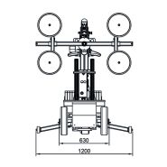 Robot de pose de vitrage compact, court rayon braquage Smartlift SL 280 Indoor_3