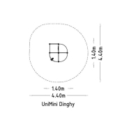 Structure multi-jeux - UniMini Dinghy 8057287 Hags - Pour enfants de 1 à 5 ans avec poteaux bois et panneaux HPL_3