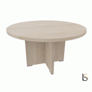 Table de réunion ronde TAK- Mobel Linea - Acacia clair_3