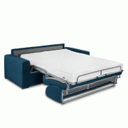 Canapé-lit 4 places Dreamer - Convertible express 160x197 cm - Matelas Excellence Literie 16 cm - Tissu NEO bleu turquoise_3
