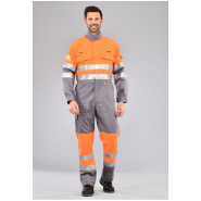 Combinaison multirisques atex haute visibilité orange fluo réf.            650*atx_3