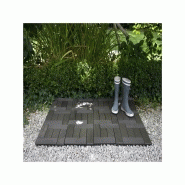 Dalle de terrasse en bois composite Classic 30x30 cm - Gris carbone - Épaisseur totale 21 mm - Surface couverte 0.091 m² par dalle_3