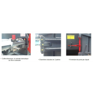 Compacteur pour déchets volumineux avec pénétration du bouclier de 270 mm