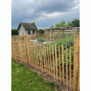 Ganivelle en robinier scié - 100 cm, 3 - clôture de 10 mètres avec espacement 5-6 cm_3