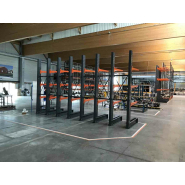 Rayonnage cantilever pour l'entreposage des marchandises longues : tubes, profilés métalliques, planches_3