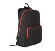 Sac à dos publicitaire Kimood - fermetures éclair contrastées - Réf: KI0181 - Compartiment matelassé pour ordinateur et tablette jusqu'à 15 pouces_3