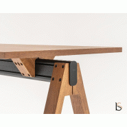 Table haute Viga - MDD - Non, 200, Placage chêne cuivré_3