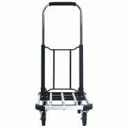 Vidaxl chariot de transport pliable 150 kg aluminium argenté 146448_3
