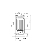 Cuiseur à pâtes électrique sur placard MBM - 40L - 9Kw - Acier inoxydable_3