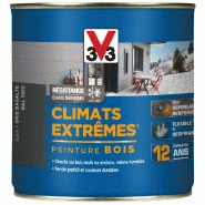 Peinture bois extérieur Climats Extrêmes® V33 - Gris basalte satiné - 0.5L - Protection microporeuse et application sans sous-couche_3
