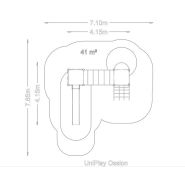 Structure multi-jeux 5 à 12 ans - Ossion - 8061746-2 - Hags - Poteaux et panneaux bois - Fondation à enterrer_3