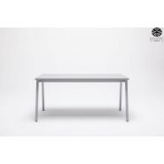 Ogi M - Bureau open space - Mahora - Plateau mélaminé - Pieds design en métal - Dimensions personnalisables_3