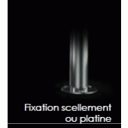 Arceau vélos Toscane - mobilier inox personnalisable - 1200mm de hauteur - fixation par scellement ou platine_3