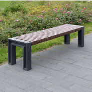Banquette RAR UM338B - plastique recyclé - résistante intempéries, anti-graffiti et écologique_3