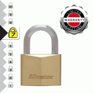 Cadenas à clé MASTER LOCK - laiton massif, largeur 40 mm - anse en acier cémenté et 4 clés réversibles_3