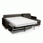 Canapé d'angle Norway - Matelas 16 cm - Système express - Sommier lattes Renatonisi - Tissu tweed taupe_3