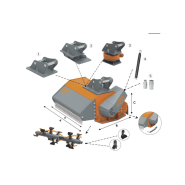 Broyeur epareuse pour pelle de 4 à 8 tonnes, montage au choix - QM Agri - Référence SEQM_3