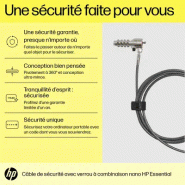 Cble de verrouillage avec combinaison HP Essential Nano_3