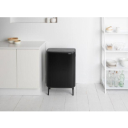 Poubelle Brabantia Bo Touch Bin Hi - 2 x 30 litres - Matt Black - Idéale pour trier les déchets à la maison_3