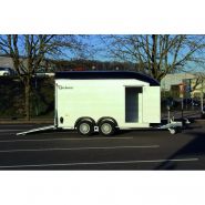Remorque aluminium avec déflecteur et toit polyester intégré