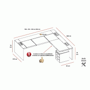 Bureau de Direction avec retour E10 - Quadrifoglio - 204, Non, Ébène, Non_3
