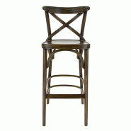 Chaise haute restaurant Chinon hetre cérusée - MARRON_3