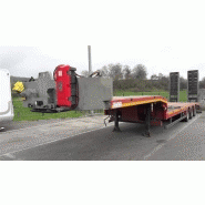 Remorque porte-engins Maxtrailer - référence 6400 - semi-remorque 3 essieux - 48T PTC - suspension pneumatique_3