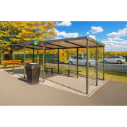 Abri fumeurs à toiture plane - Medium_3