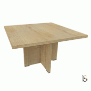 Table de réunion carrée TAK- Mobel Linea - Chêne veiné_3