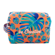 Trousse de maquillage personnalisée - polyester RPET 600D - impression sublimation - avec dragonne_3