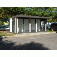 Bungalow de chantier - Réfectoire avec cuisinette, évier, frigo, plaques électriques et micro-ondes_3