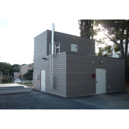 Conteneur chaufferie en béton - modulaire avec silo intégré ou adjacent_3