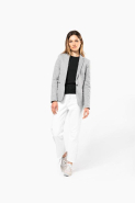 Veste maille femme - Réf: K6133 - Doublure polycoton et taffetas polyester - Boutons contrastés - Marque Kariban_3